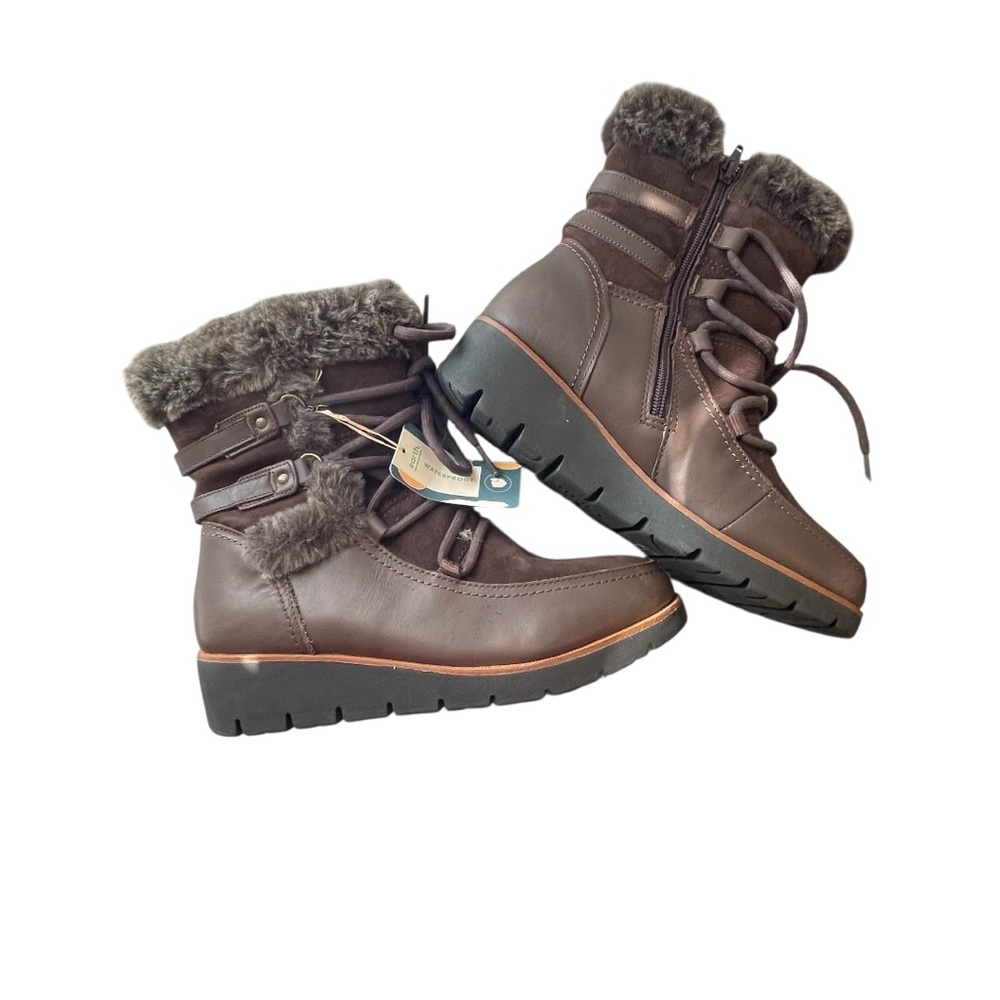 Earth Dark Brown Fur-Lined Winter Boots